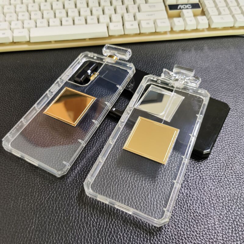 For SAM Samsung S22/S22PLUS/S22ULTRA phone case perfume bottle diamond chain material S24