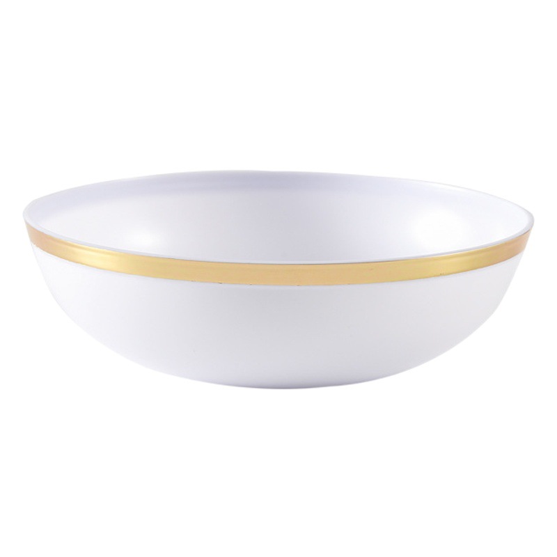 Hot Phnad Bowl Disposable Plastic Large Diameter Bowl Salad Fruit Hot Basin Cross-border Foreign Trade Tableware Commercial Banquet