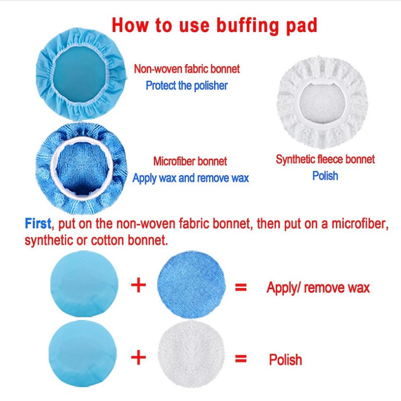 Fuente de la fábrica 17 unidades Kit de almohadilla de pulido esponja de coche pulido encerado manga buffer máquina de pulido accesorios de perforación