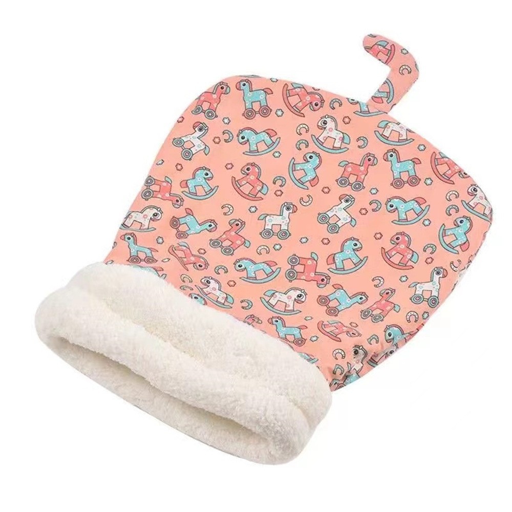 Nido de gato de mascota cachemira de cordero otoño invierno cálido gato bolsa de dormir perforación cerrada gato de seguridad invierno gato algodón nido