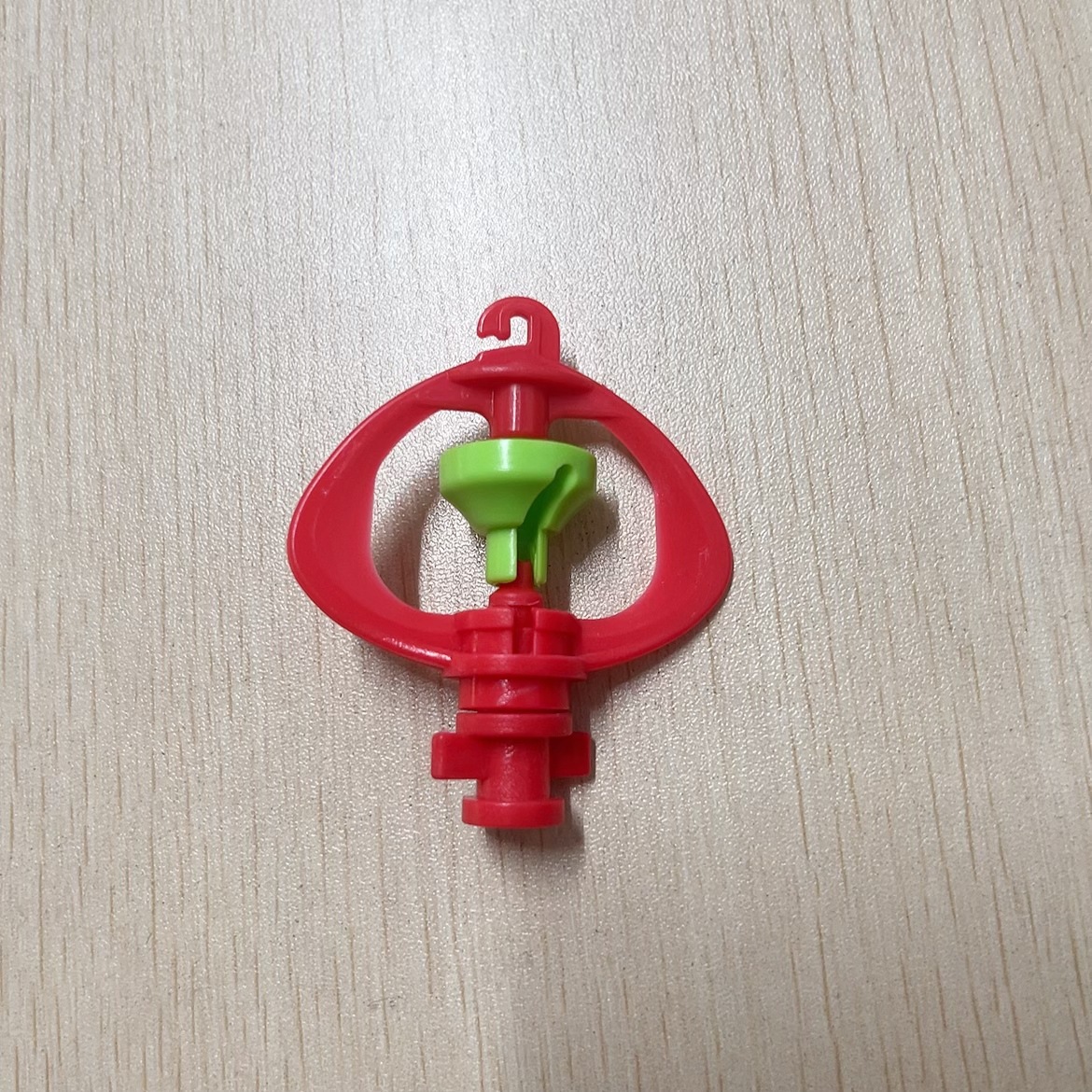 Rojo marco rojo rociador micro-rociador invernadero agrícola invertido suspensión 360 grados rotación automática horticultura rociador riego