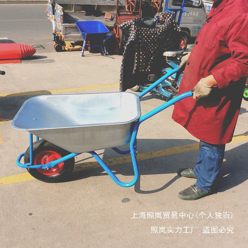Одноколесная тележка для строительной площадки, сельскохозяйственная самосвал для песка и грунта, строительный самосвал для обработки мусора, садовая ручная двухколесная тележка, бесплатная доставка