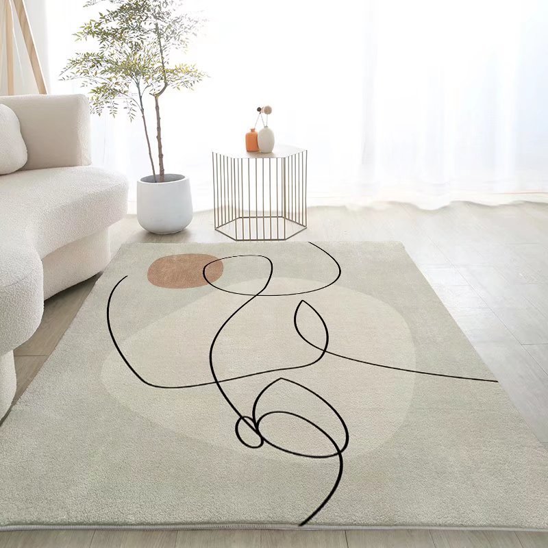 Carpet made of faux fur for living room, sofa for home use for bedroom, simple and elegant design 3