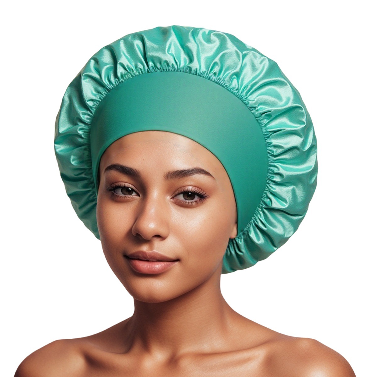 Sombrero de dormir de color elástico de borde ancho transfronterizo de Amazon Sombrero de cuidado del cabello de salón de belleza para mujer Sombrero de quimioterapia de confinamiento