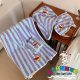 Cartoon Crayon Small New Striped Towel Cute Coral Fleece Cotton Water Absorbent Quick-drying Face Wash Hair Dry Towel for Women