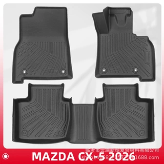 适用于马自达Mazda CX-5右舵脚垫2026款3D全天候材质TPE脚垫