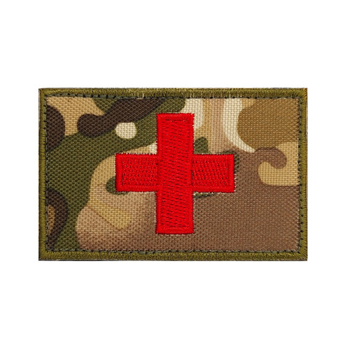Embroidered Cross Badge Velcro Medical First Aid Cloth Sticker Red Cross Patch Armband Backpack Accessories Various