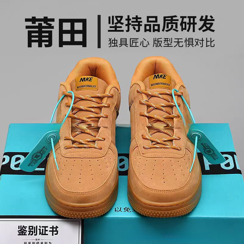 莆田純正 AF1 エア フォース ワン ロートップ スニーカー、多用途のクラシックな男性と女性のカップルのスポーツとレジャーの白い靴|undefined