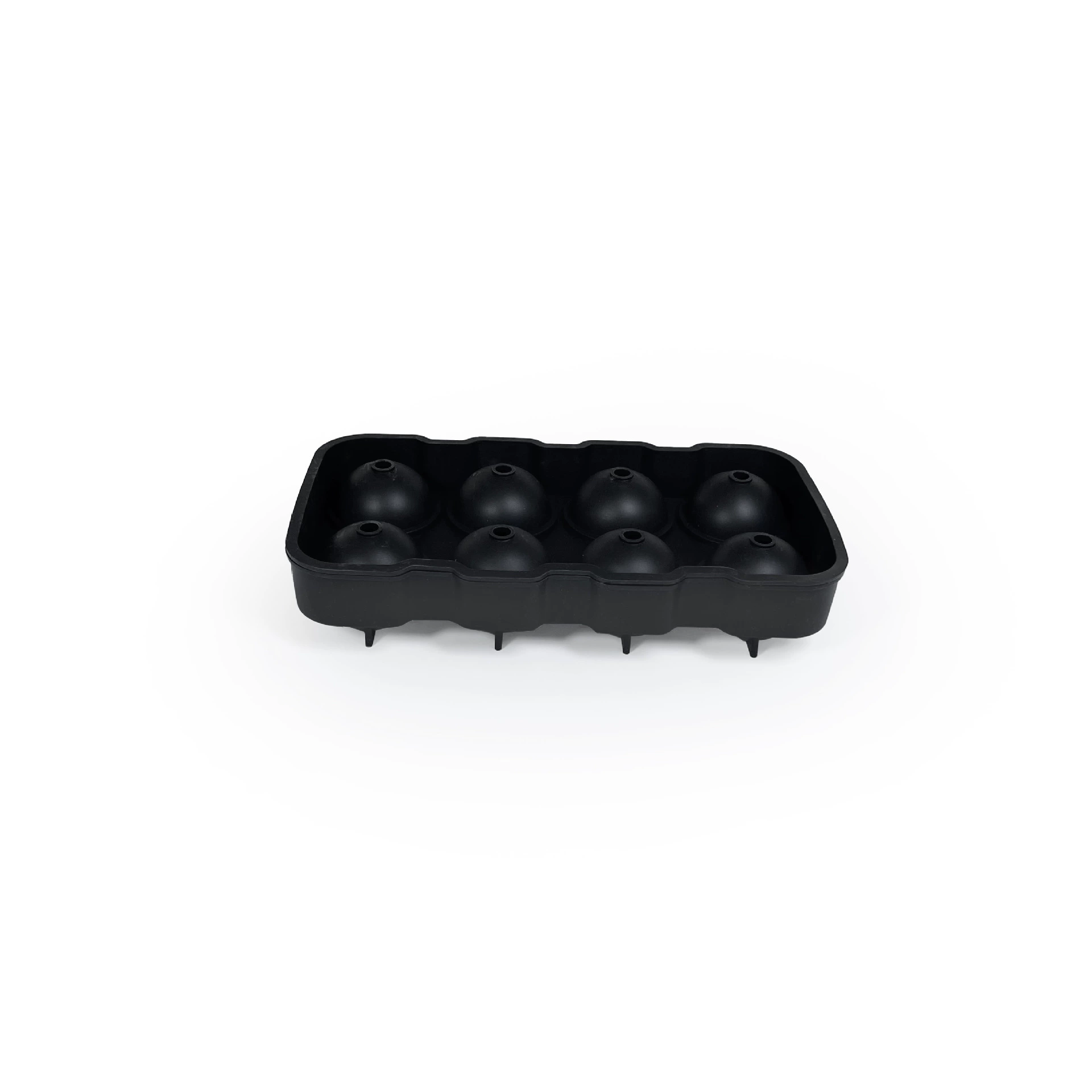 Silicone ice grid 8 consecutive spherical ice grid food grade ice box home ice hockey mold Easy to mold silicone ice grid