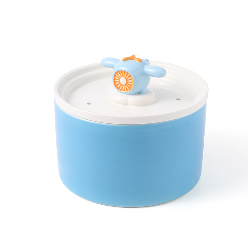 Mascota gato dispensador de agua automático dispensador de agua de cerámica Filtro de circulación de flujo perro beber suministros para mascotas al por mayor