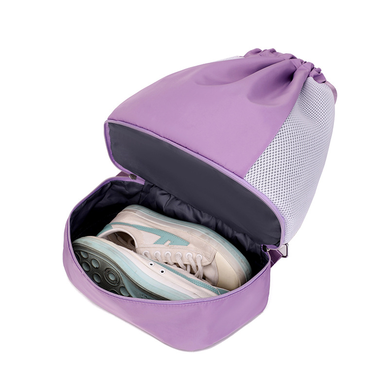 New Multifunctional Waterproof Basketball Bag with Shoe Position Football Bag Drawstring Pocket Women's Shoulder Drawstring Bag Fitness Bag Wholesale