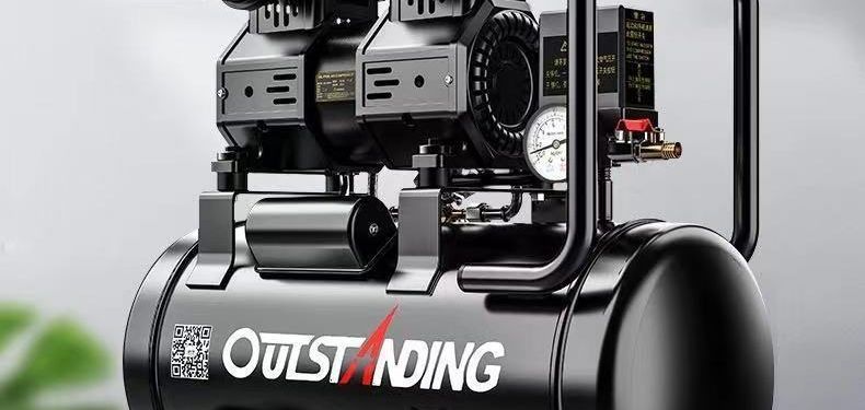 Silent Air Compressor, Oil-Free Air Compressor, High-Pressure Woodworking Spray Paint Portable 220V Air Pump