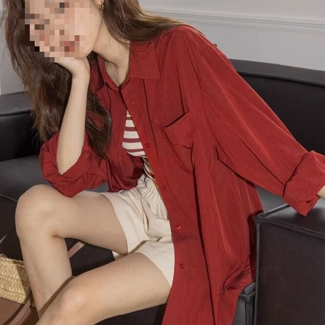 New Year's Zodiac Year Christmas Long-Sleeved Shirt Tops for Women in Autumn and Winter Design Niche Lapel Casual Pleated Jackets