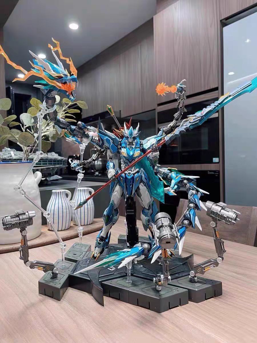 万代魔动核模型高达机甲拼装三国霖敖丙盲盒手办便宜合金玩具积木-阿里巴巴