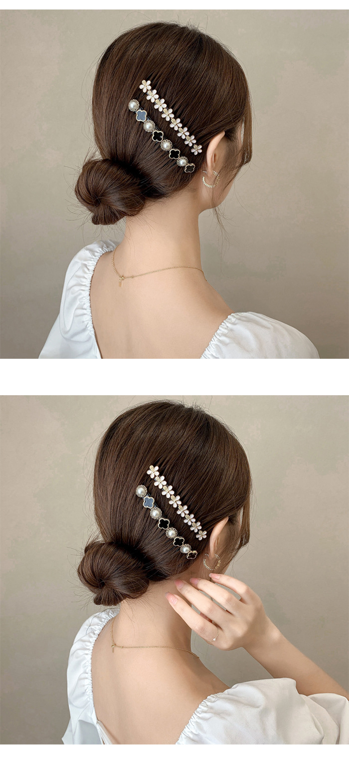 Korea New Hairpin Pearl Hair Comb Non-slip Insert Comb display picture 3