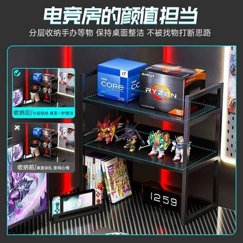 E-sports table double desktop computer table modern simple table and chair combination home student writing table bedroom study table