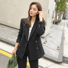 2025秋冬新款气质时尚小西装工作服外套九分裤套装两件套职业装女
