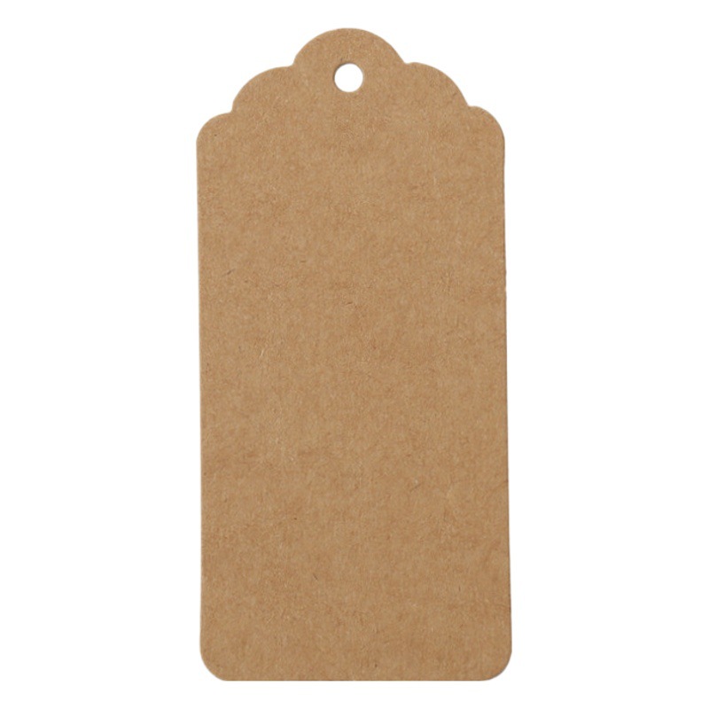 Etiquetas Colgantes de Papel Kraft en Blanco 4.5x9 cm para Ropa
