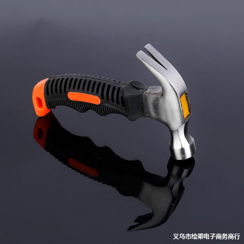 厂家批发车载工具多功能锤电镀迷你羊角锤多规格包塑柄锤子现货