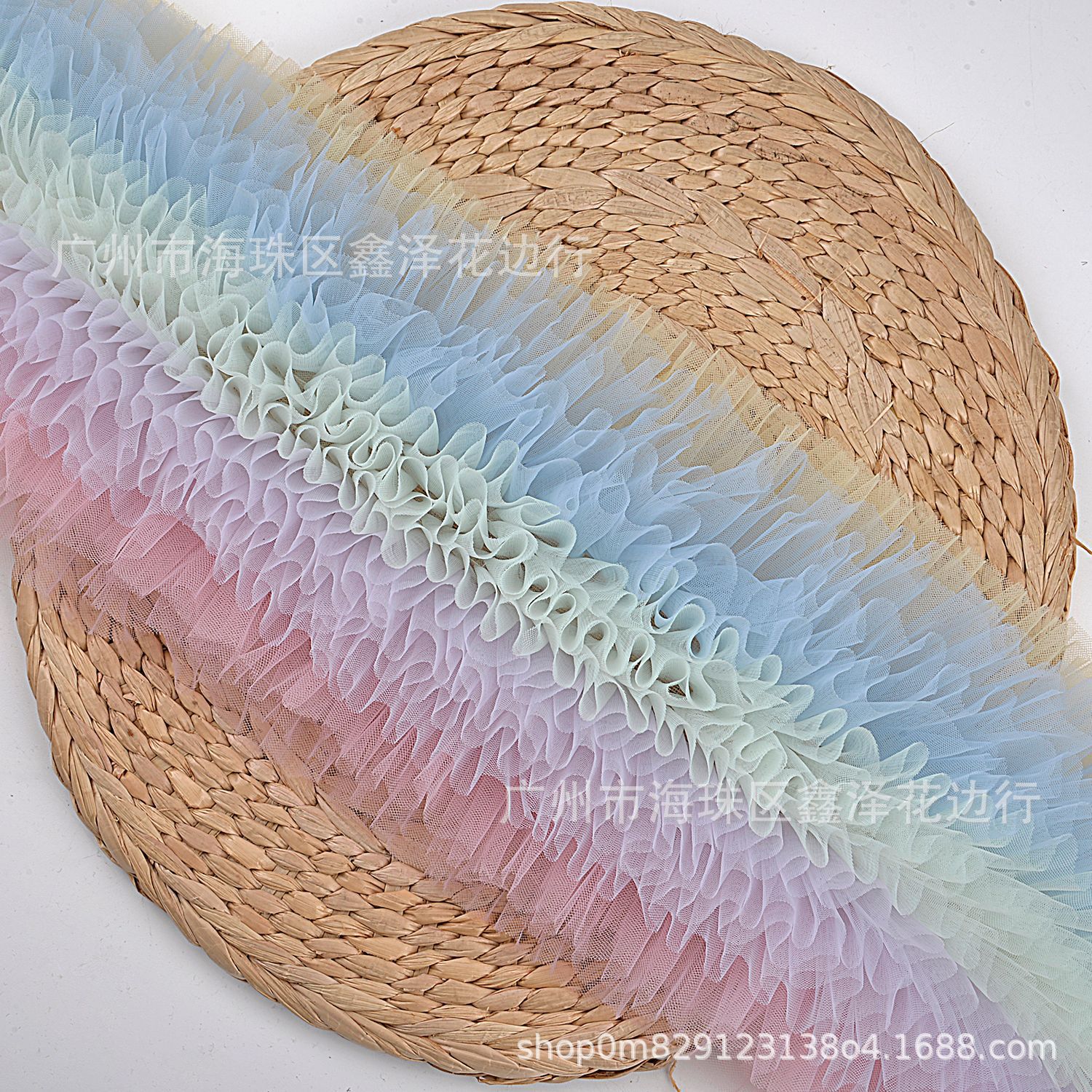 Cifrado de encaje puffy malla código de barras Zou color de malla tridimensional falda de la ropa de los Niños Accesorios al por mayor