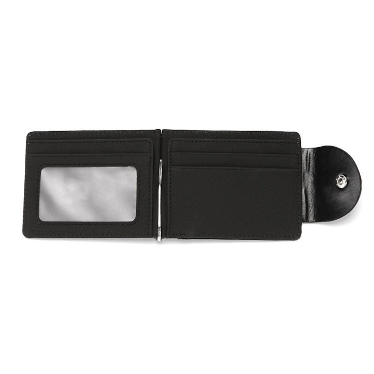 Trendy, Creative, and Fashionable Men's Wallet Flap Buckle Korean Version US Dollar Clip Multi Card Case_voghion.com
