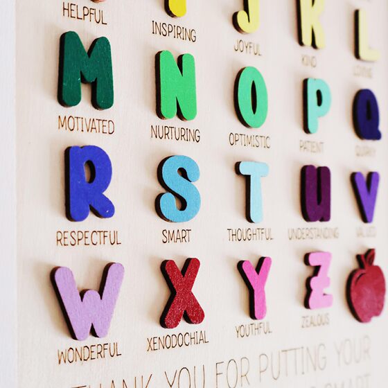 Creative Teacher's Day Score Gift Ornaments Wooden Crafts Ornaments for Teachers Gifts Thank You Gifts