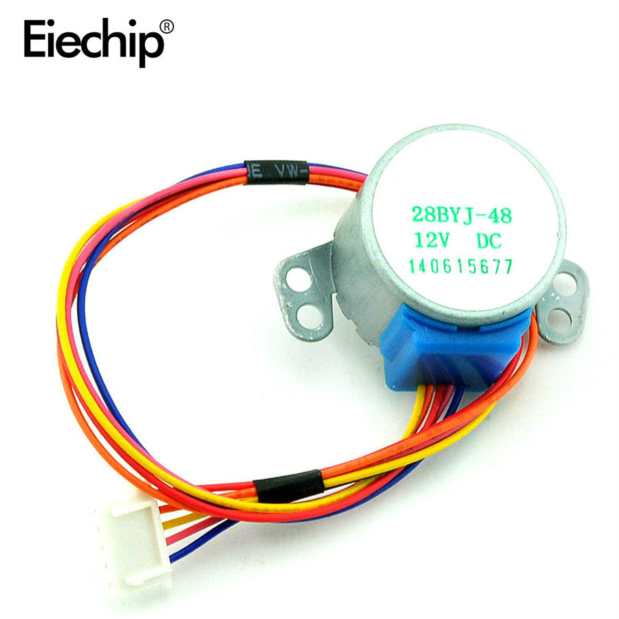 ULN2003 12V减速步进电机/28BYJ-48齿轮步进电机4相28BYJ电源模块