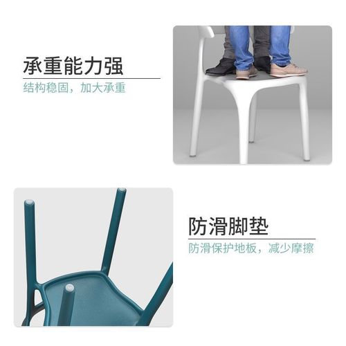 Plastic chairs simple backrest stool home use Nordic dining chair thick adult economical plastic chairs large stall chairs