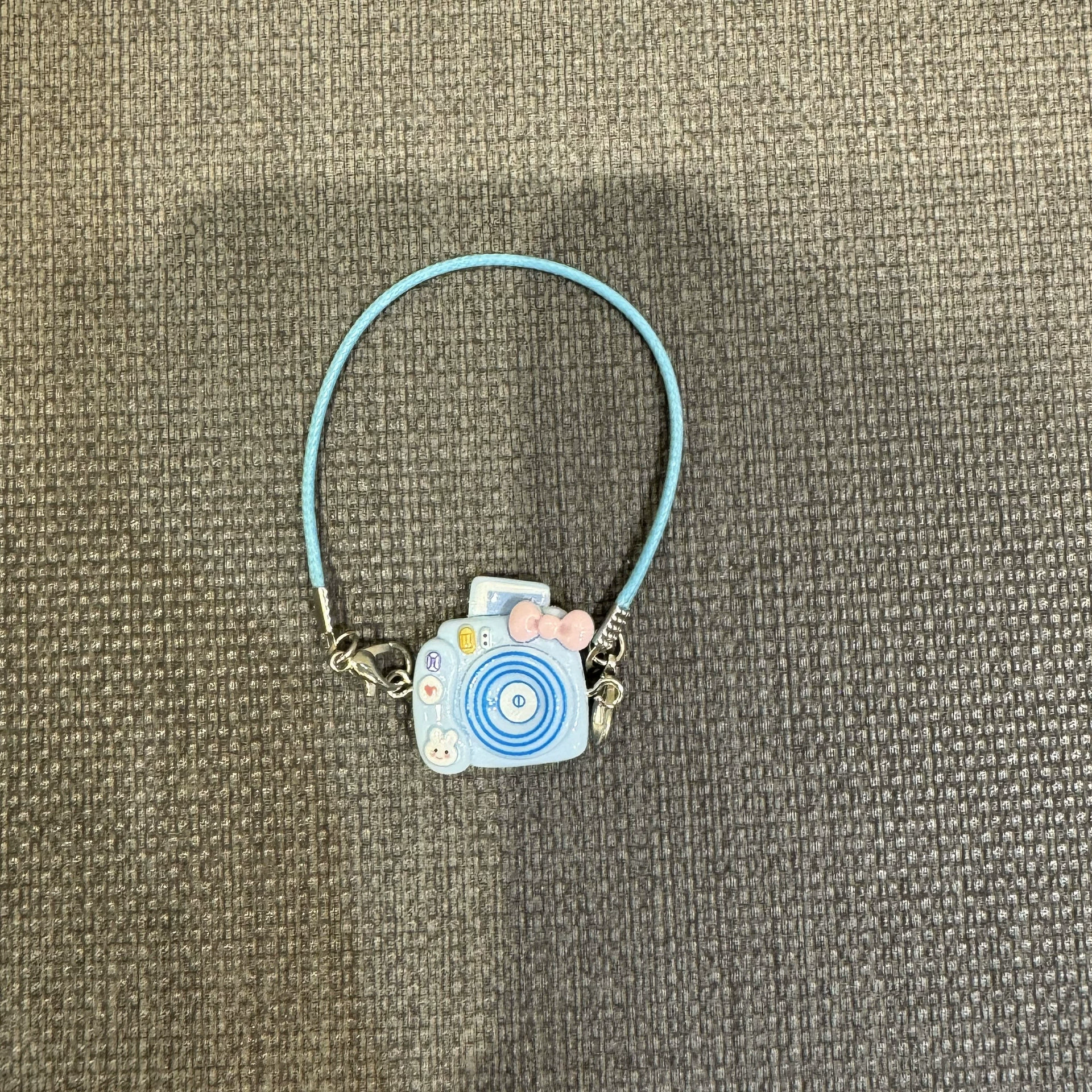 Mini Camera Pendant Charm, Cartoon Minifigure with Bow — Dollhouse Accessory, 7 Styles
