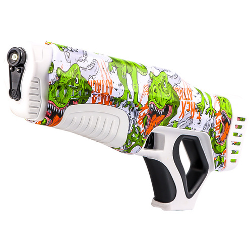 Cross-border new dinosaur electric water gun upgraded waterproof fully automatic water absorption Amazon hot-selling children's water play toy