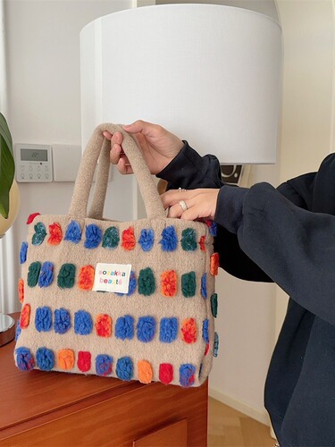 311111 Fuzzy Water Bucket Bags Women's Bags  New Model Crossbody Bags Hand-Held Single Shoulder Bags Street Collection Bags