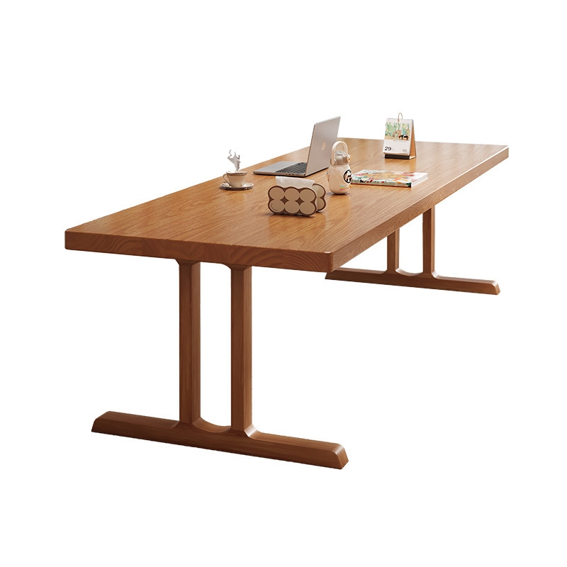 Mesa de comedor de madera sólida, mesa de comedor de estilo medieval rectangular, mesa de comedor, mesa de comedor image 6
