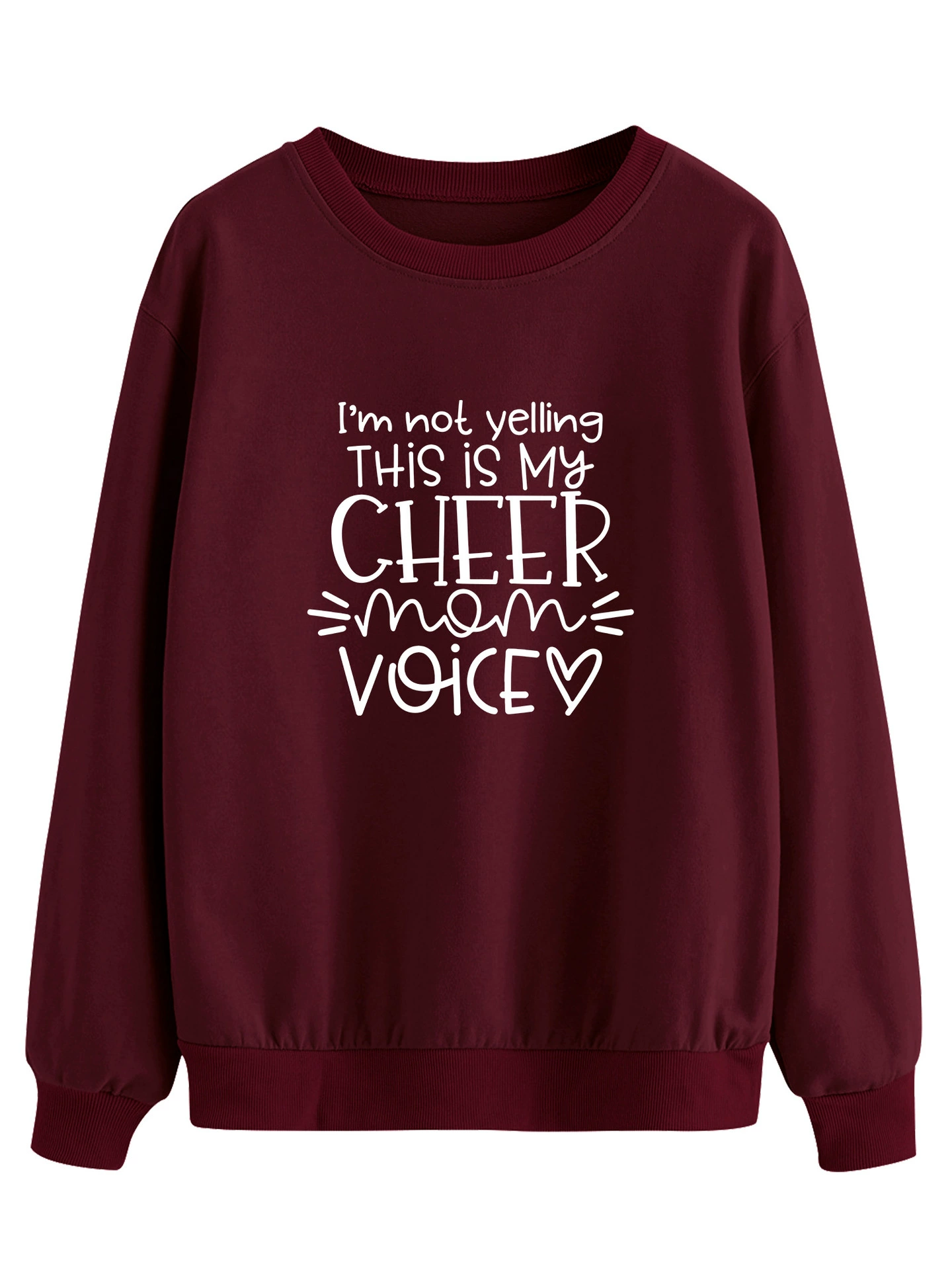 [定-制大码卫衣 I'm Not Yelling This Is My Cheer Mom Voice]