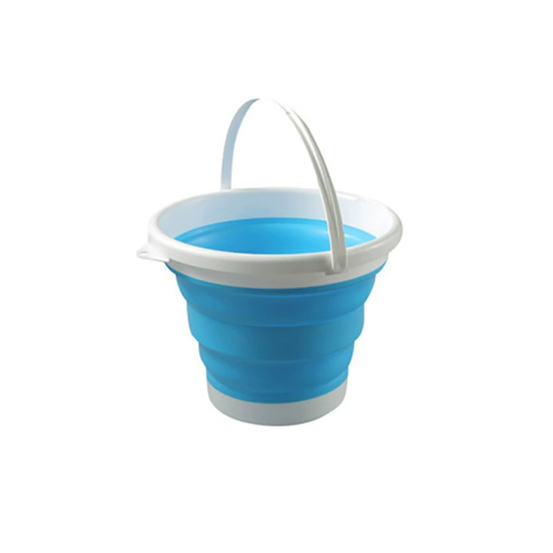 Handheld silicone plastic universal bucket for traveling for home use