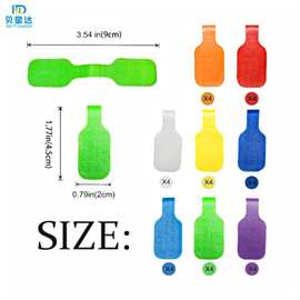 彩色可书写标签魔术贴数据线耳机电线收纳管理和识别用尼龙粘扣带