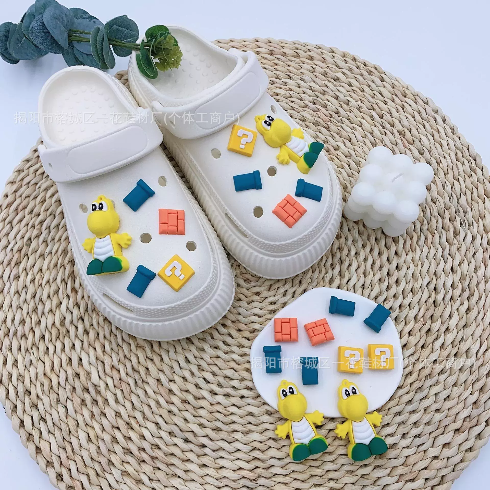 Shoes, cartoon accessory, removable shoelaces