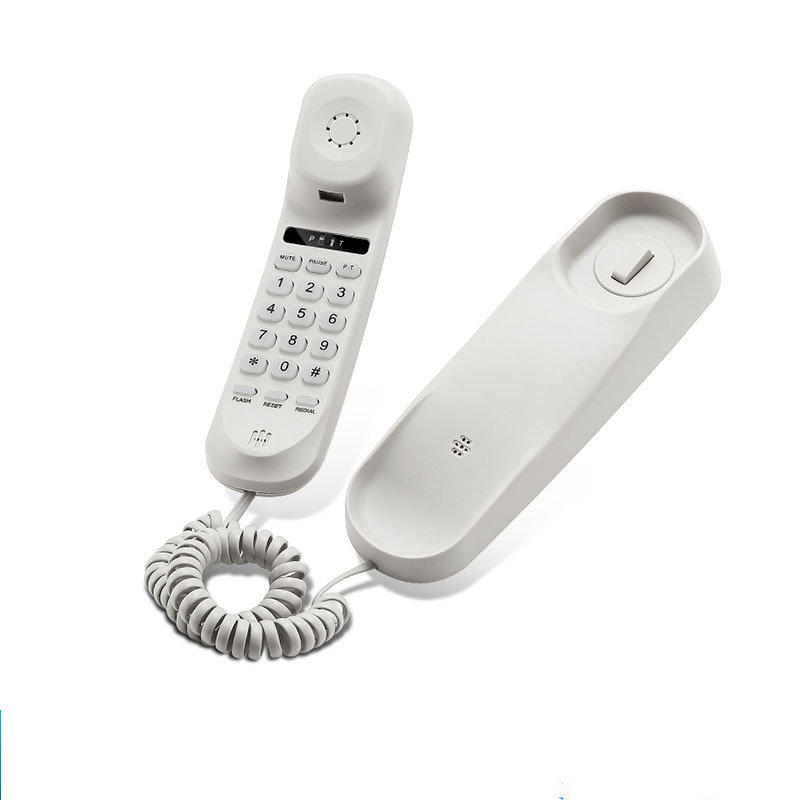 Teléfono fijo de pared pequeña extensión Hotel baño teléfono de pared teléfono pequeño