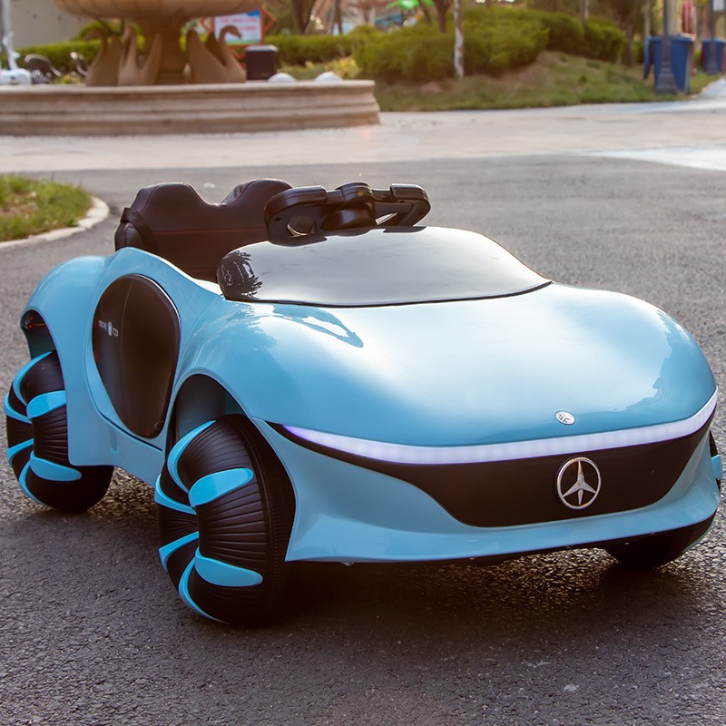 블루 하이 구성: 4륜 구동 12V7 납산 배터리 가죽 시트 + 휠 라이트