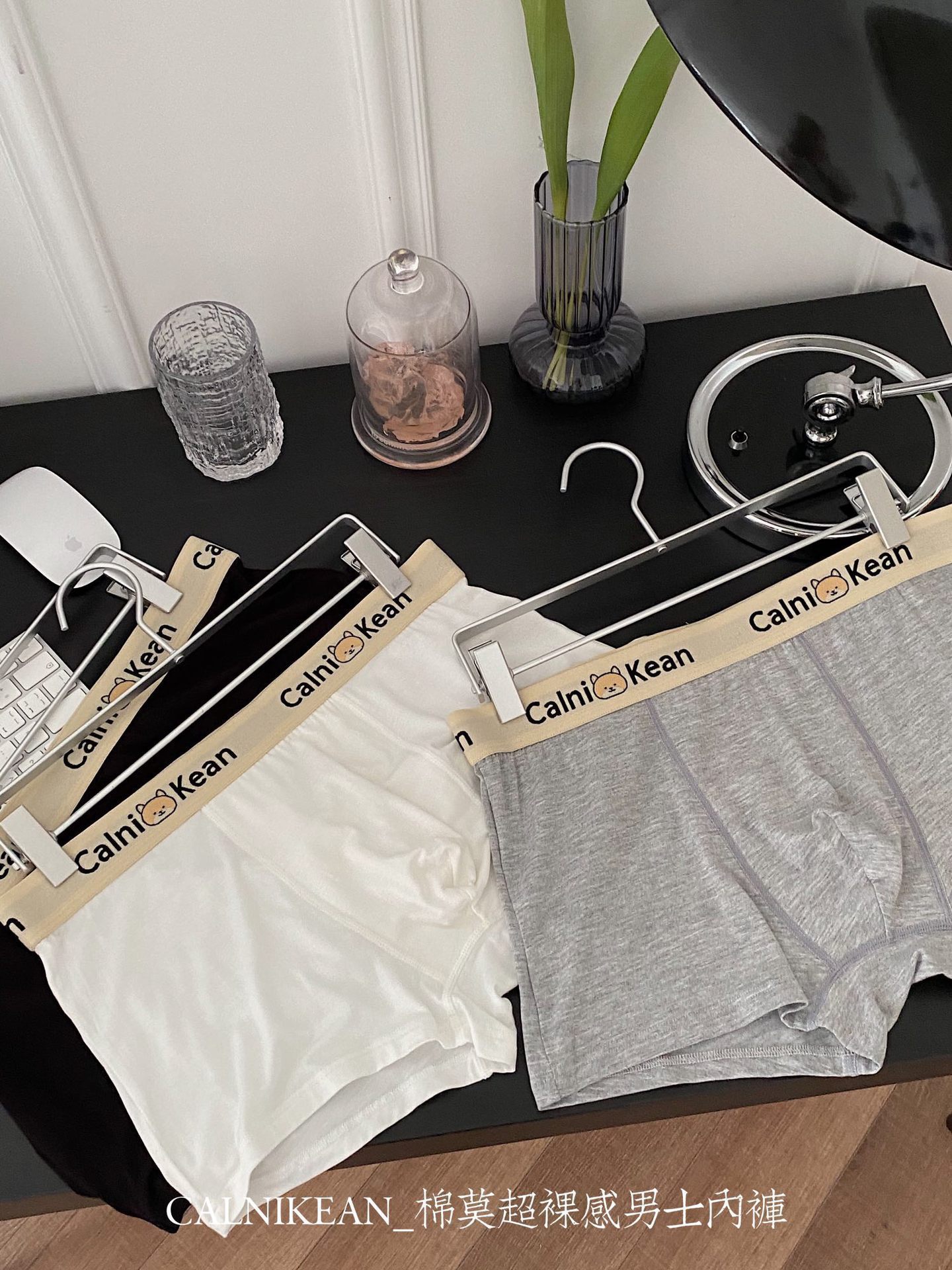 C algodón mo ropa interior de los hombres desnudos contraste color Mediados de cintura sin costuras más tamaño cómodo modal algodón boxeadores hombres caja de regalo