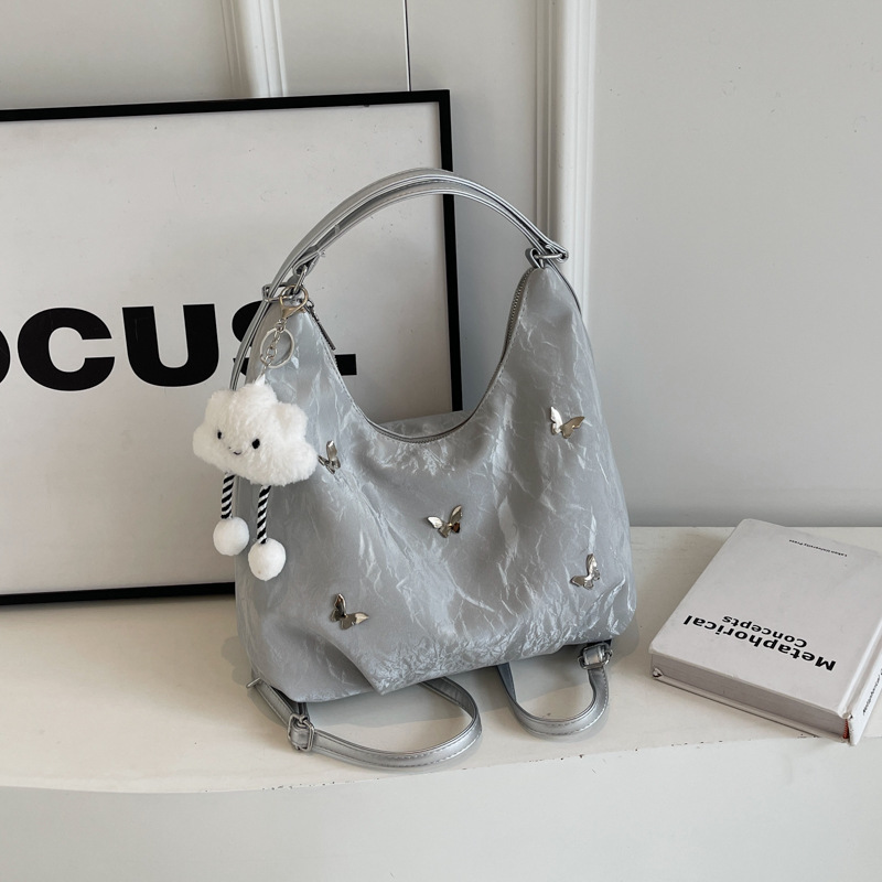 Casual suave bolsa de gran capacidad para mujeres 2026 nueva moda de viaje mochila de hombro multiuso bolso de cubo de hombro