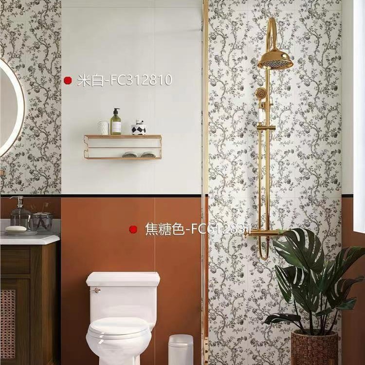 美拉德系列全瓷瓷砖300*1200中古风卫生间花砖复古浴室厕所墙砖|undefined