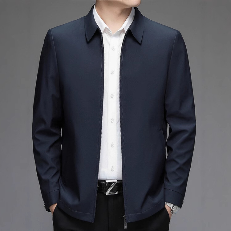 American Tommy Executive Jacket with Lapel, Business Coat for Middle-Aged and Elderly Men, Spring and Autumn 2025 New Model, Popular Men's Autumn Style