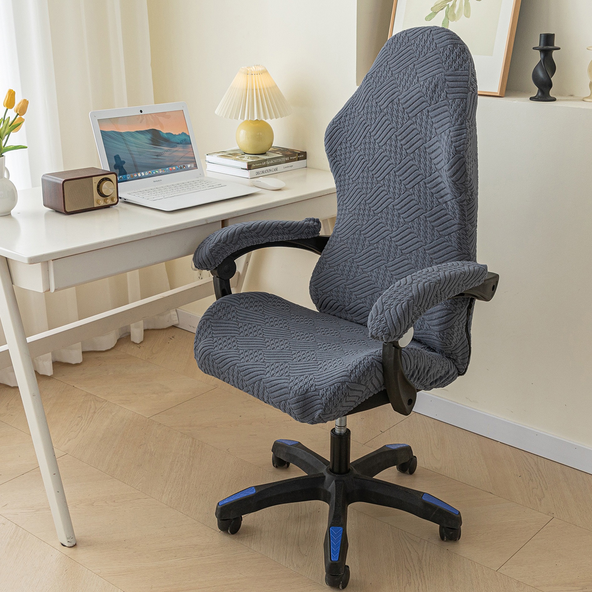 게이밍 의자커버-버드-다크그레이