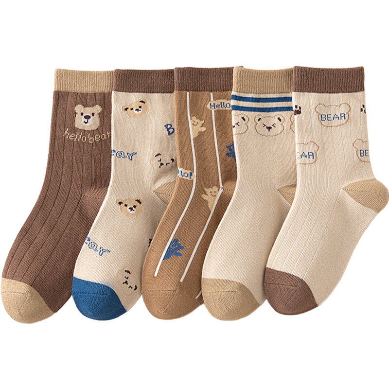 [Nuevo producto] Niños primavera y otoño, absorbentes de sudor, transpirables, niños, adolescentes, niños de tubo medio, estudiantes universitarios, deportes, dibujos animados, calcetines de moda image 6