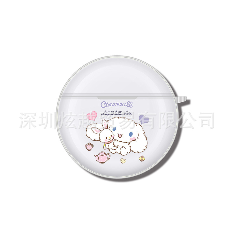 Adecuado para Lenovo HT38 funda protectora auricular Bluetooth caso PRO6 transparente suave caso airposs6 patrón de impresión en color