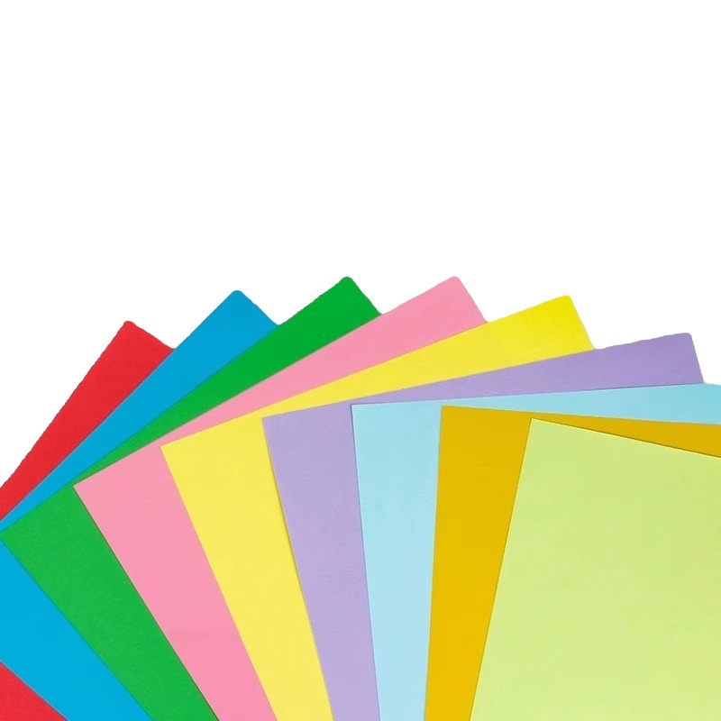 Fábrica de flor de cerezo al por mayor A4 color papel de copia papel de impresión origami papel hecho a mano niños papel de color rosa 80g