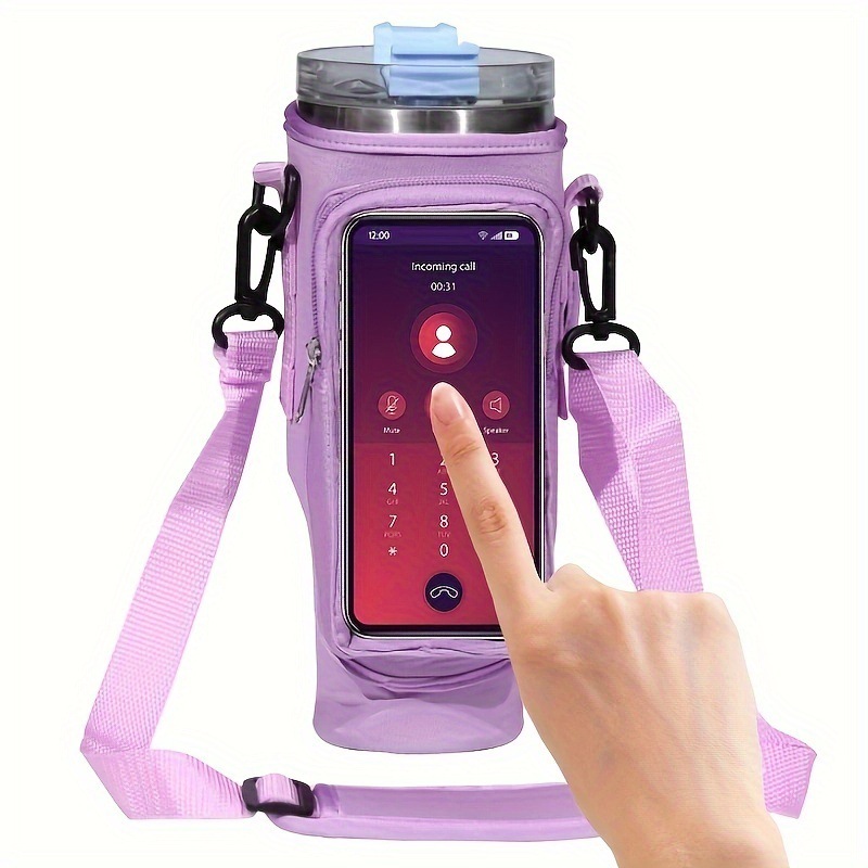 Home & Garden Spot neoprene 40OZ handle ice cup beverage water cup beer car insulation portable bottle set cup bag_voghion.com