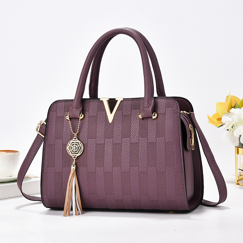 Nuevo bolso de mensajero de un solo hombro de todo fósforo estilo coreano bolso de mujer de mediana edad atmosférico bolso de madre bolso de moda simple bolso grande primavera y verano
