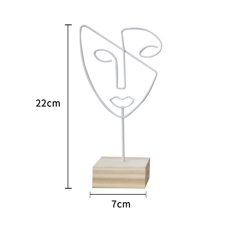 180g Weight Jewelry Rack Classification 1 Piece Quantity Iron Material Human Face Pattern Nordic Style, Modern Style Style Nordic Style Modern Style Human Face Iron Jewelry Rack 25