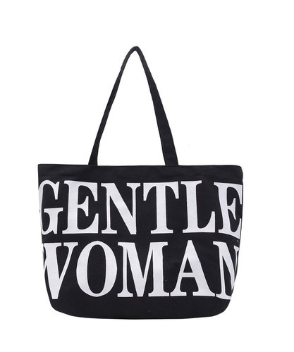 Handbags for women  summer new fashion Korean style simple canvas shoulder bag large capacity tote bag letter large bag